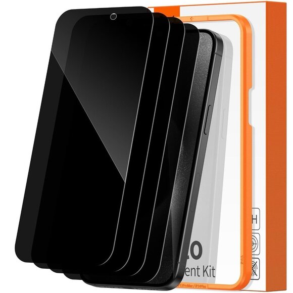 DIMONCOAT 4-Pack Compatible IPhone 15 Pro Privacy Screen Protector - Picture 1 of 2